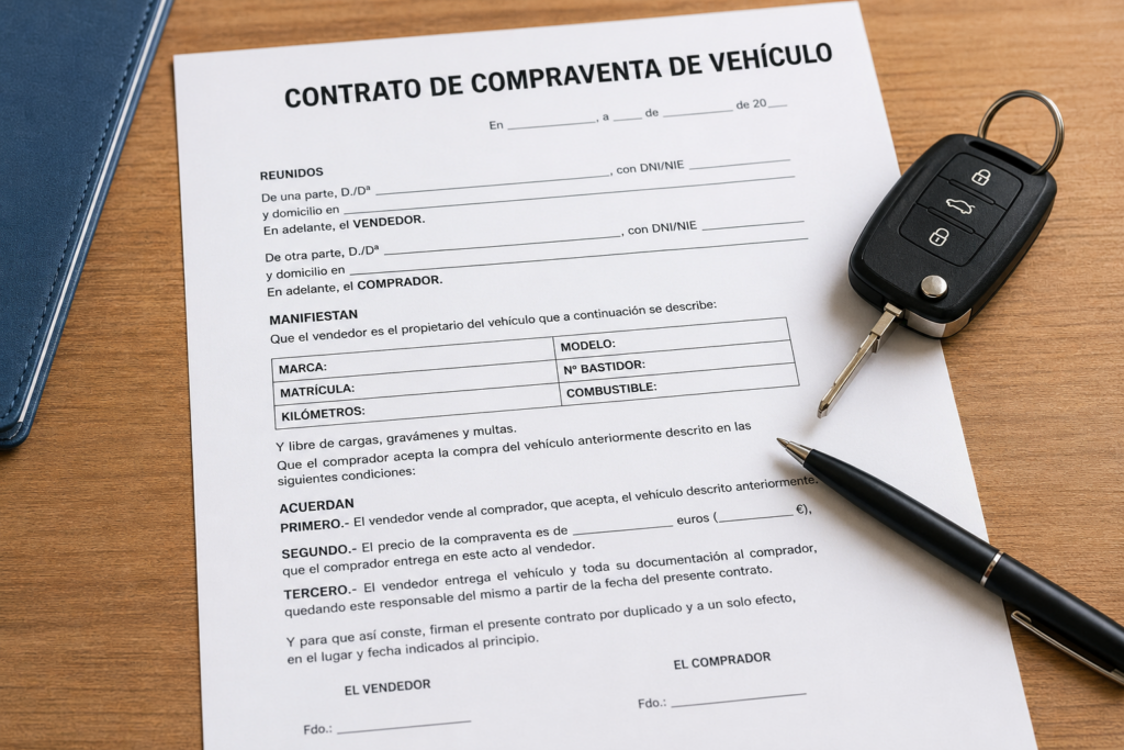 contrato compraventa coche pdf